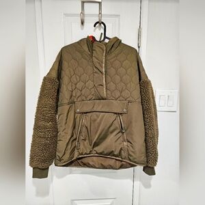 Zara Olive green quilted pullover